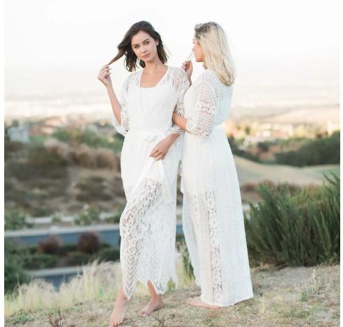 Romantic Long Lace Robes – Only $34.99! Great Wedding Gift!