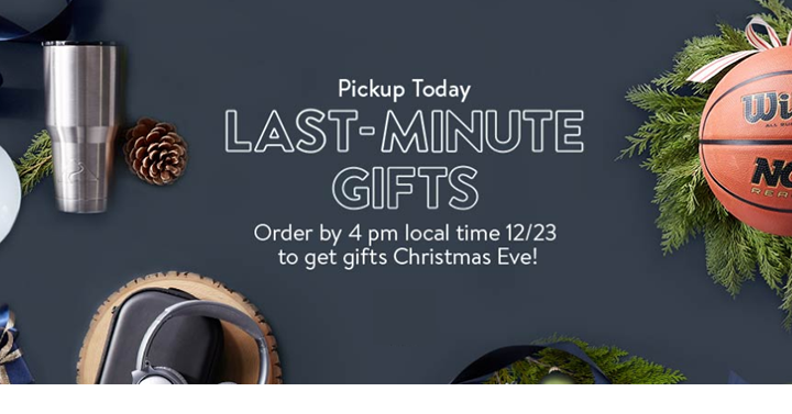 Need a last minute gift? Use Walmart in store pick up! Get it in time!