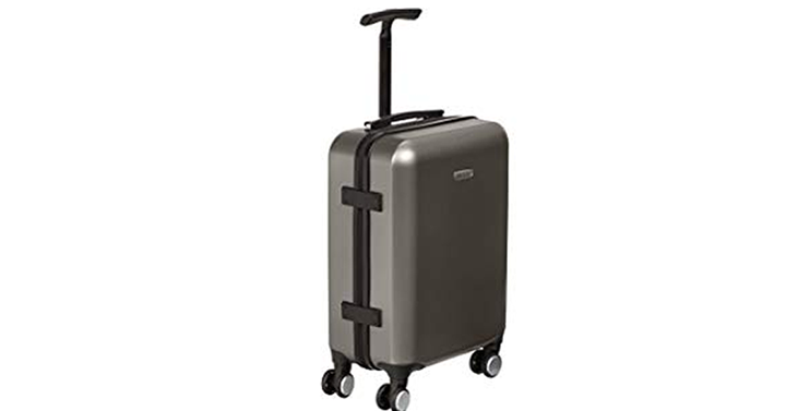 AmazonBasics Metallic Hardshell Spinner Suitcase – 20-Inch – Just $49.99!