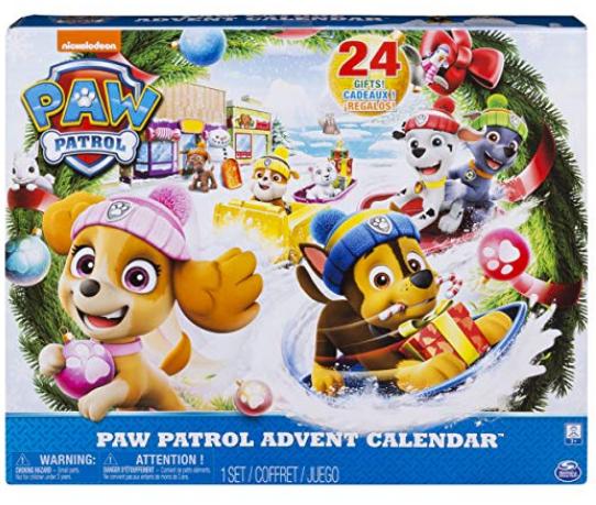 Paw Patrol Advent Calendar with 24 Collectible Plastic Figures – Only $13.49!
