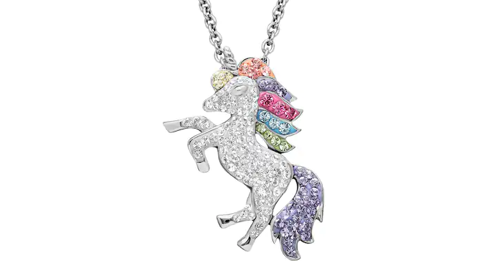 Kohl’s 30% Off! Earn Kohl’s Cash! Stack Codes! FREE Shipping! Artistique Crystal Sterling Silver Unicorn Pendant Necklace – Made with Swarovski Crystals – Just $48.12! Plus earn $10 Kohl’s Cash!