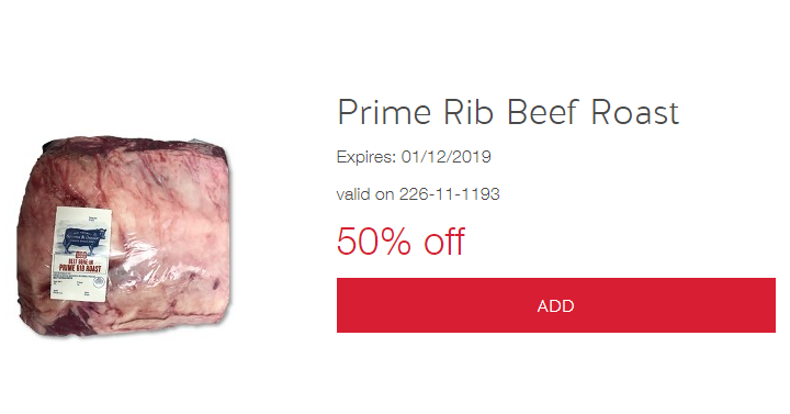 Target: Take 50% off Prime Rib Beef Roast with In-Store Cartwheel Coupon!