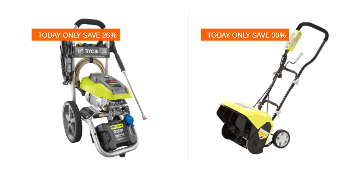 Home Depot: Save Up to 30% off Select Ryobi Outdoor Power Equipment! Today Only!