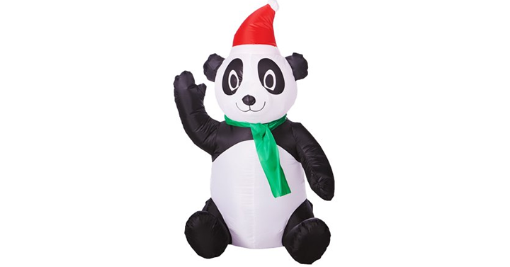 Still Available! Airblown Inflatable Santa Panda, 3.5′ Tall – Just $5.99!