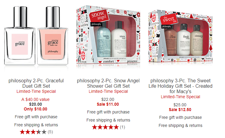 *HOT* philosophy Gift Sets 50% Off at Macy’s!