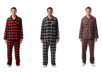 Men’s Red Plaid Button Down Pajamas Just $14.99!
