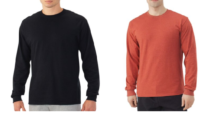 Fruit of the Loom Men’s Platinum EverSoft Long Sleeve T-Shirt Only $4.97!