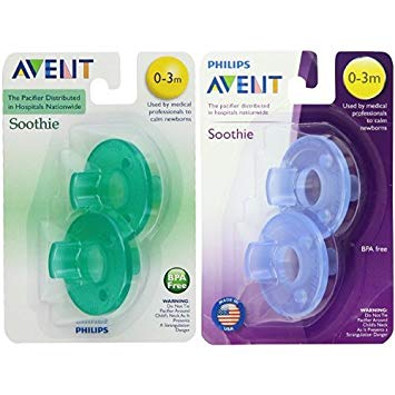 Avent Soothie Pacifier (Blue & Green) 4 Pack Only $3.73!