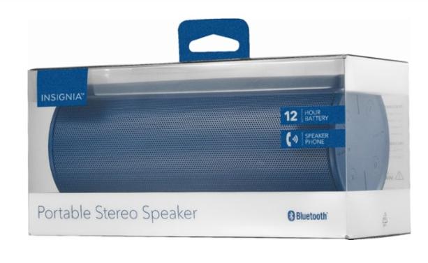 Insignia WAVE 2 Portable Bluetooth Speaker (Blue) – Only $9.99!