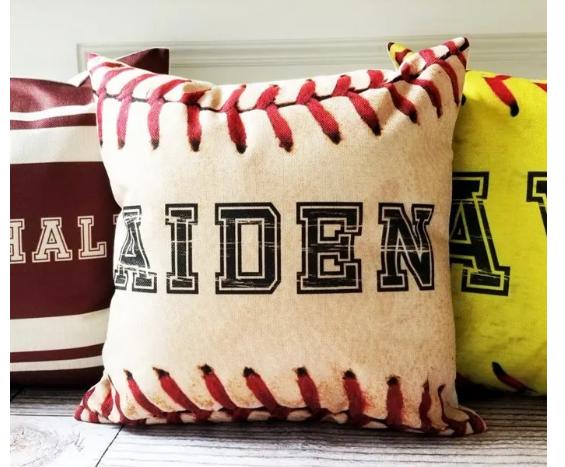 Personalized Sports Pillow Covers – Only $13.99!