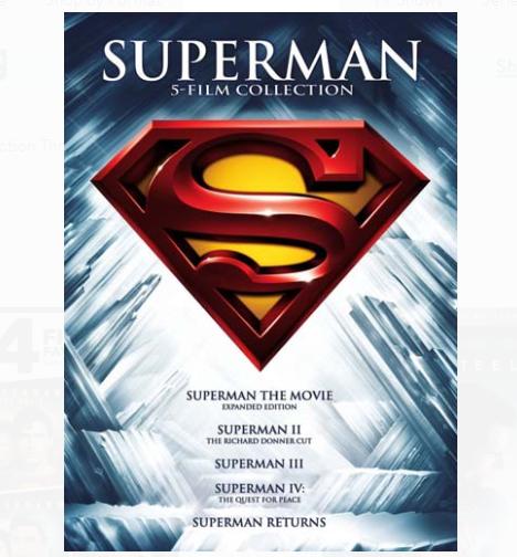 Superman 5 Film Collection (DVD + Digital) – Only $13.23!