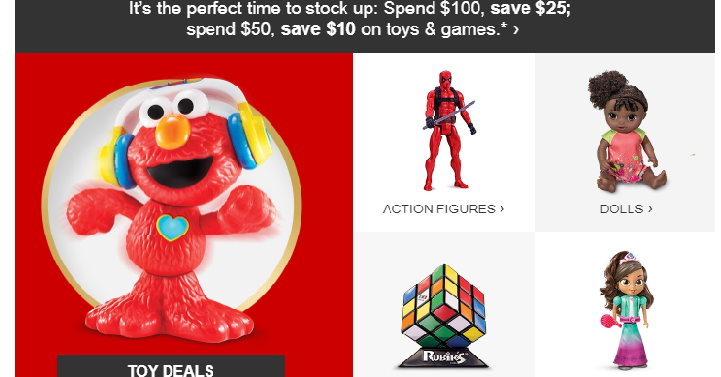 Target Toy Sale! Spend $50 Save $10 or Spend $100 Save $25! Plus, Today Only Save an Extra 15% on Hatchimals!