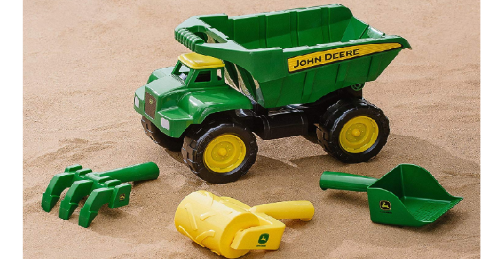 TOMY John Deere 15″ Big Scoop Dump Truck with Sand Tools Only $10.46 Shipped!