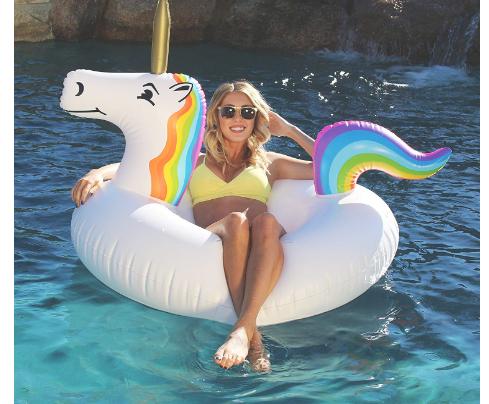 GoFloats Unicorn Pool Float Party Tube – Only $11.99!