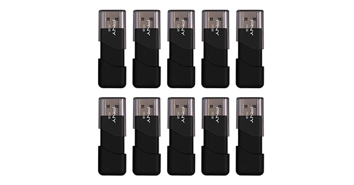 PNY Attache USB 2.0 Flash Drive – 16GB 10 Pack – Just $34.99!