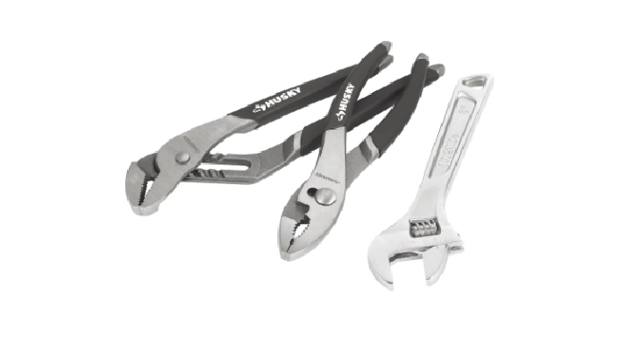 Husky Pliers and Wrench Set (3-Piece) Only $9.97! (Reg. $18)