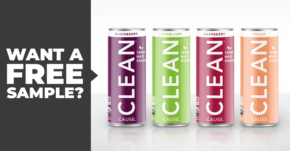 Free Can of CLEAN Cause Energy Drink!