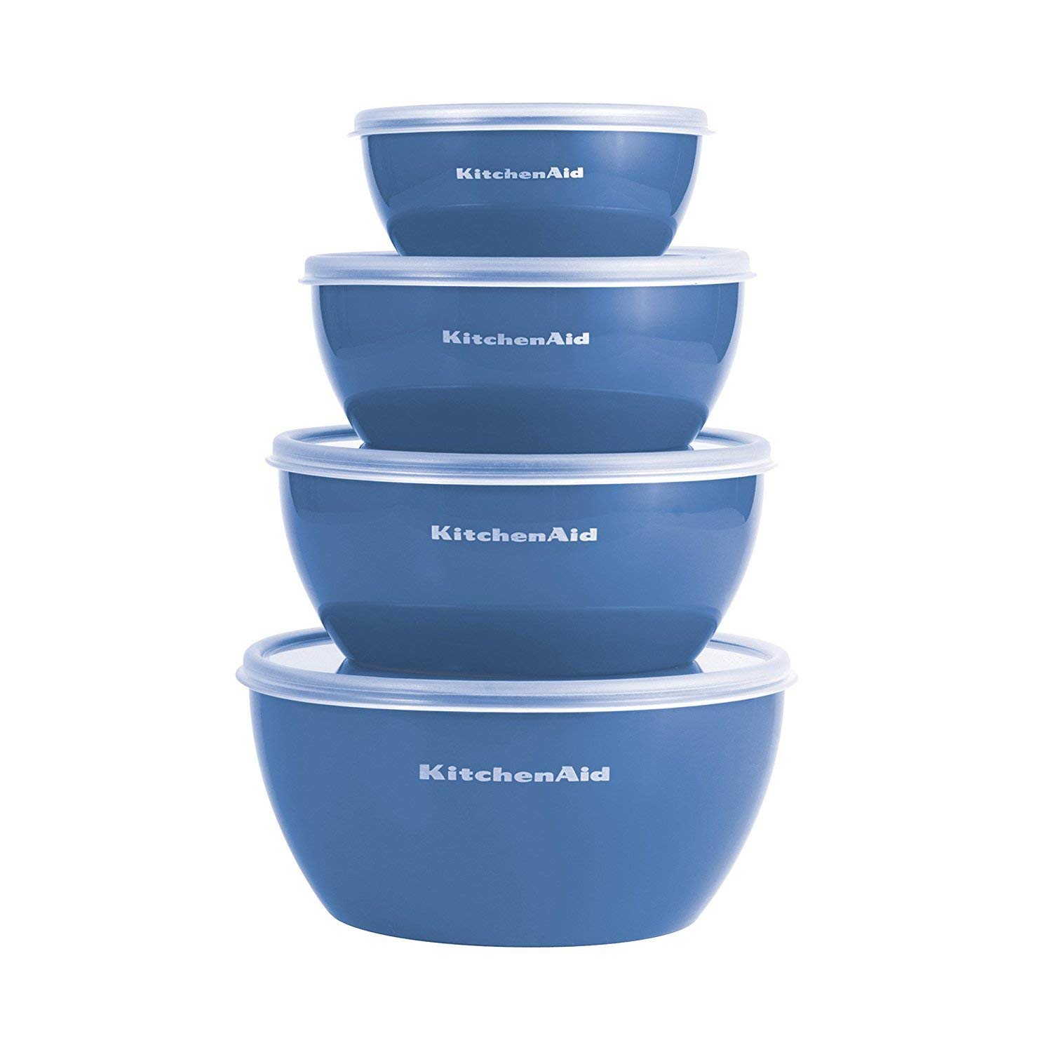 Kitchenaid Prep Bowls with Lids, Set of 4, Ocean Blue – Just $9.22!