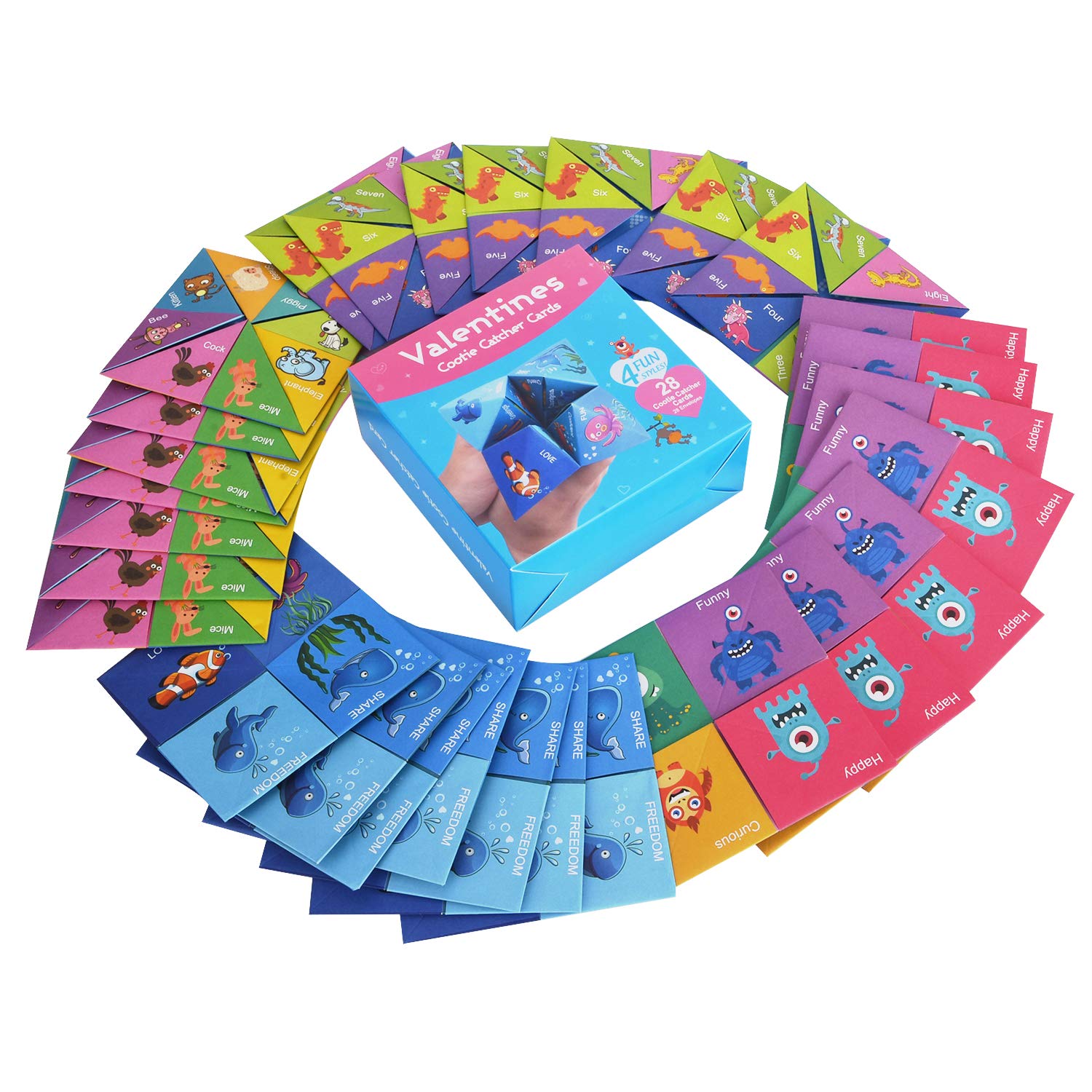 Valentine’s Cootie Catcher Cards with Envelopes (28 Pack) Only $9.99 Shipped!