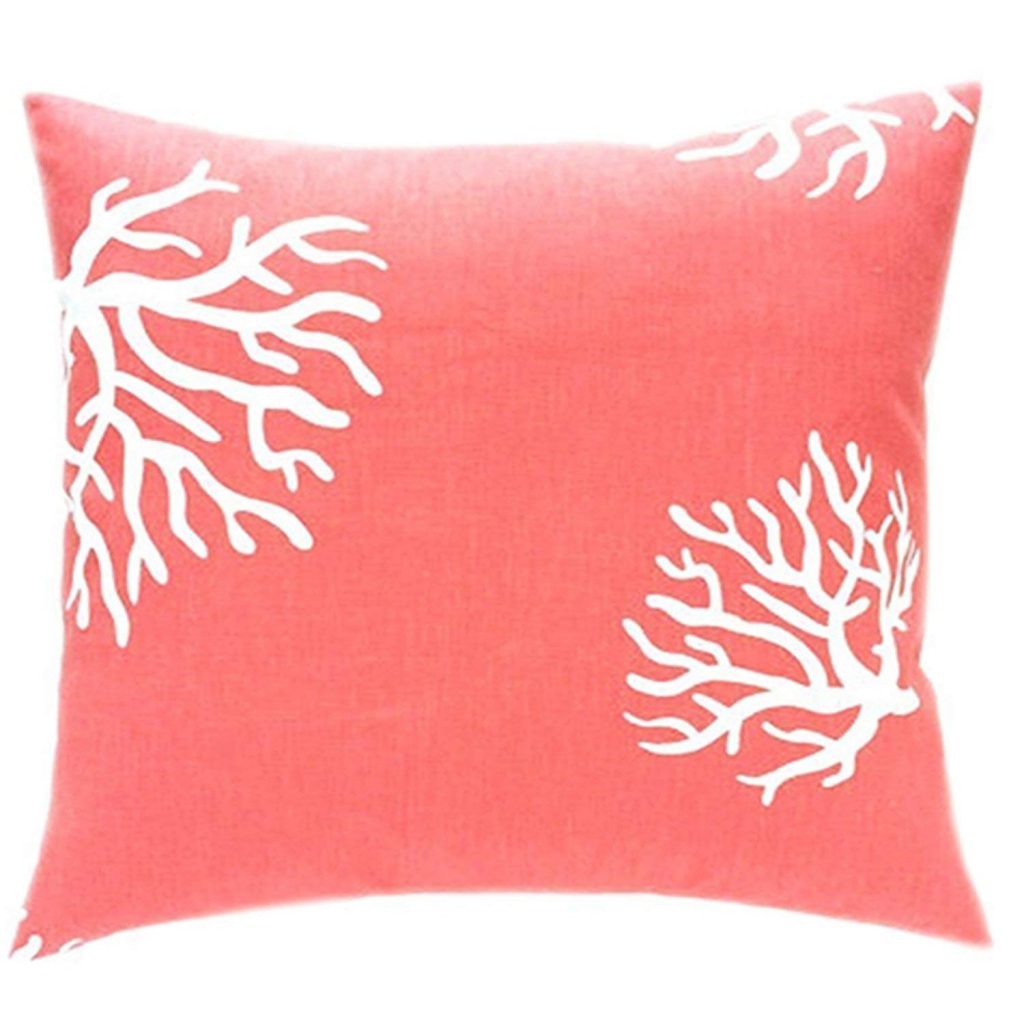 Beach Coral Pillow Cover Only $1.75 + FREE Shipping!