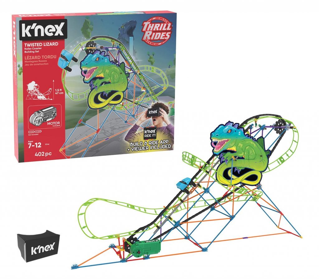 K’NEX Thrill Rides Twisted Lizard Roller Coaster Building Set Only $23.48!