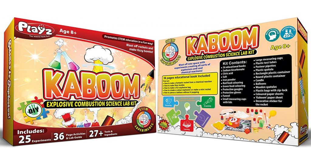 Playz Kaboom! Explosive Combustion Science Lab Kit—$44.99!