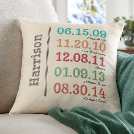 Personalized Fun Family History Pillow Only $16.98! (Reg $24.98)