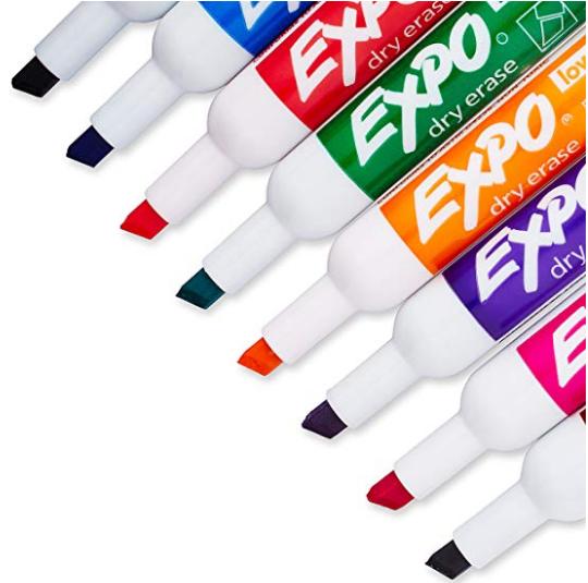 Expo Low Odor Dry Erase Markers (Set of 8) – Only $5.40!