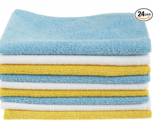 AmazonBasics Microfiber Cleaning Cloth 24-Count Just $10.89!