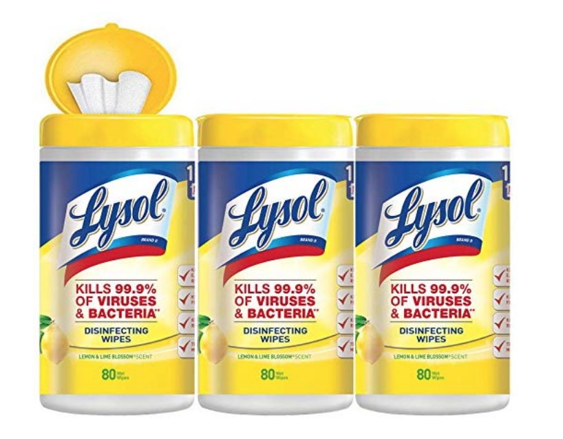 Lysol Disinfecting Wipes, Lemon & Lime Blossom, 240-Count $8.83!