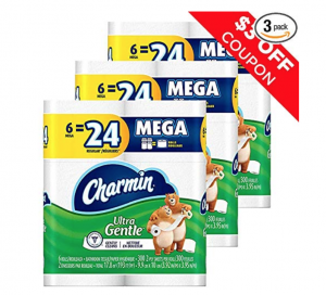 Charmin Ultra Gentle Toilet Paper 18-Mega Rolls Just $18.96!