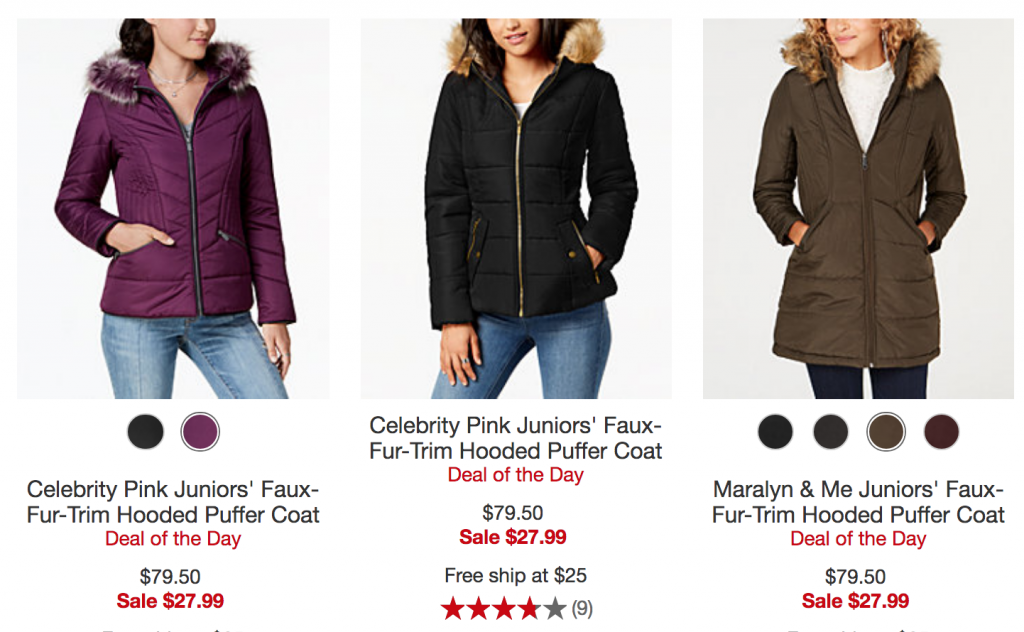 Macy’s One Day Sale! Juniors Coats As Low As $27.99 Shipped! (Reg. $79.50)