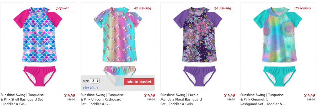 Zulily:UPF 50+ Rash Guard Sets For Toddlers To Girls Just $14.49!