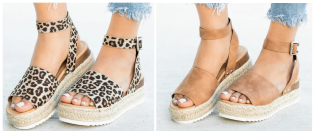 Trendy Espadrille Sandal Flats $26.99 In 6 Different Colors! (Reg. $69.99)