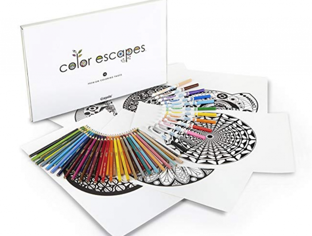 Crayola Color Escapes Coloring Pages & Pencil Kit, Kaleidoscopes Edition Just $10.46!