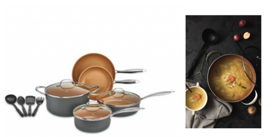 Crux 12-Pc. Copper Titanium Cookware Set $59.93 At Macy’s! (Reg. $139.99)