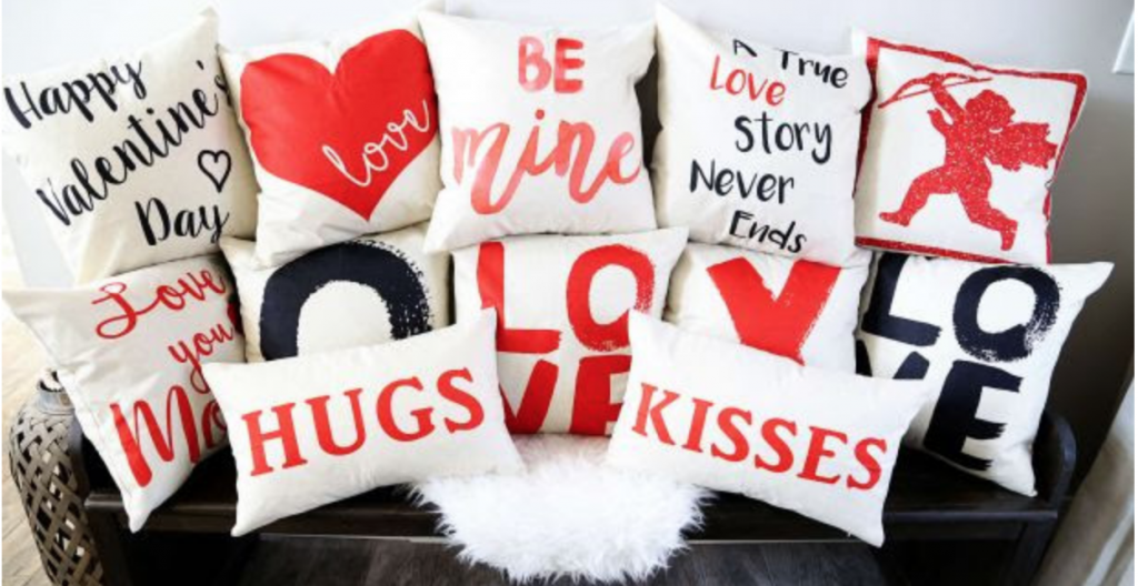 Valentine Pillow Covers Just $9.99! 60 Different Designs!