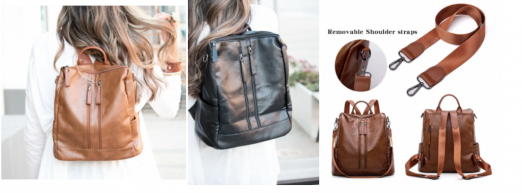Leather Backpack 2-Colors $24.99! (Reg. $59.99)