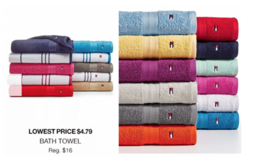Tommy Hilfiger Bath Towels Just $4.79 Today Only! (Reg. $16.00)