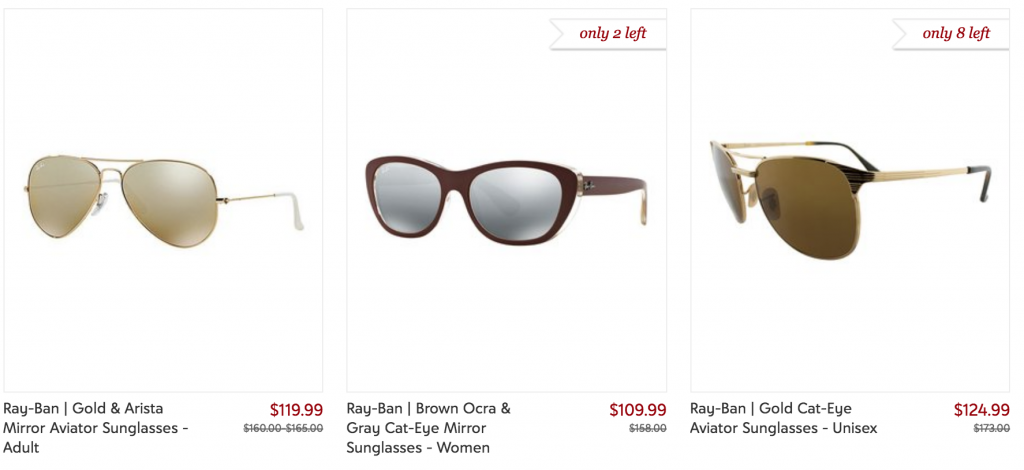 Zulily: Ray Ban Sunglasses Up To 40% Off! Prices Start At $99.99!