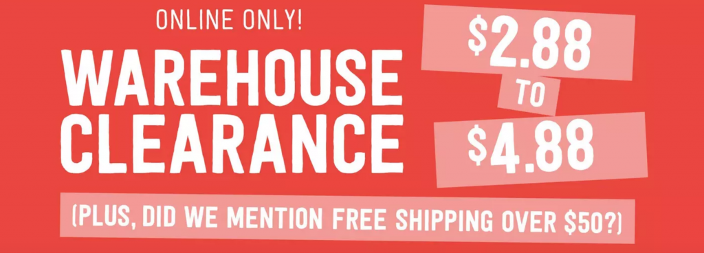 Crazy 8 Online Warehouse Clearance Sale Everything $4.88 Or Less Today Only!