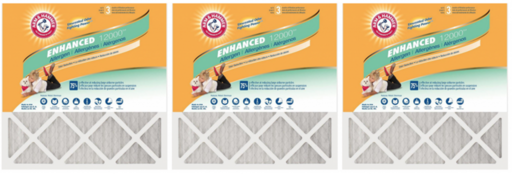 Arm & Hammer Odor Allergen and Pet Dander Control Air Filter 12-Pack Just $54.95 Today Only!