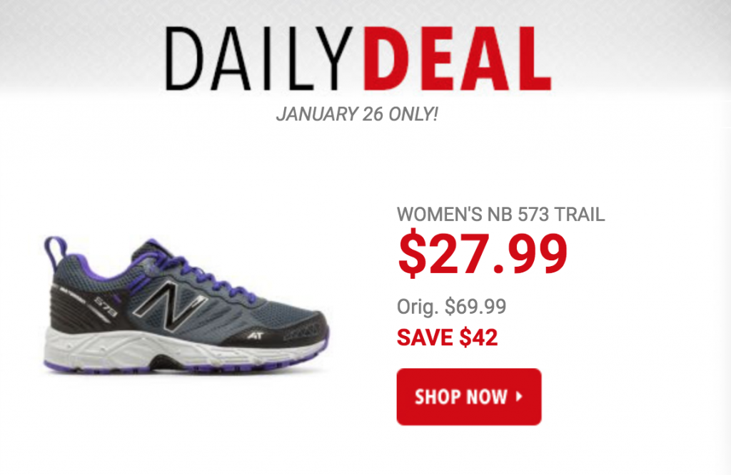 New Balance 573 Women’s Trail Running Shoes $27.99! (Reg. $69.00)