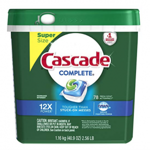 Cascade Complete ActionPacs Dishwasher Detergent 78 count Just $9.70 Shipped!