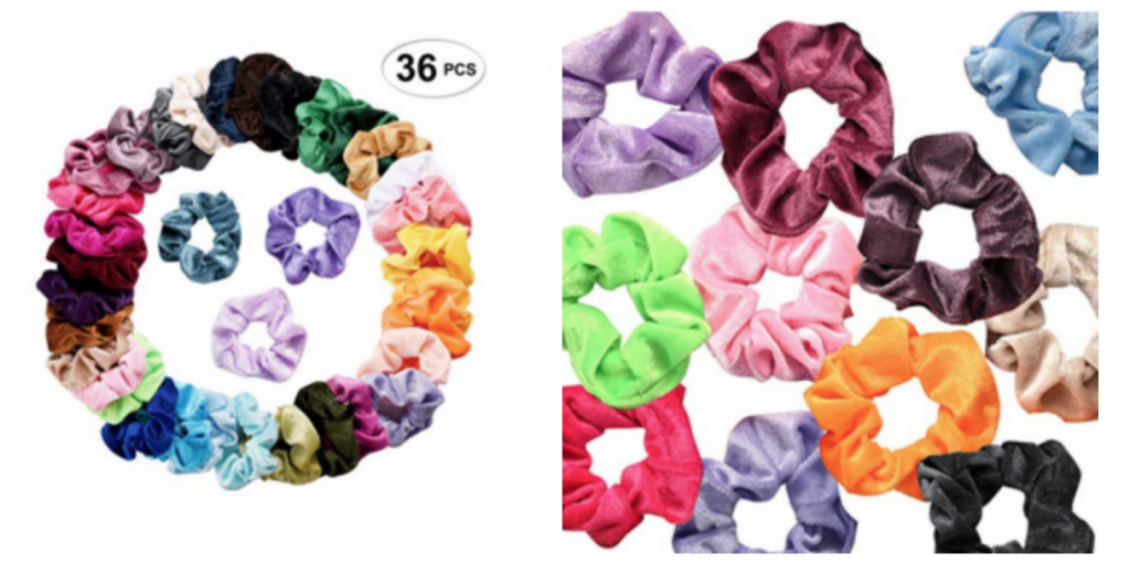 Seven Style 36-Count Velvet Hair Scrunchies Just $12.99! (Reg. $18.99)
