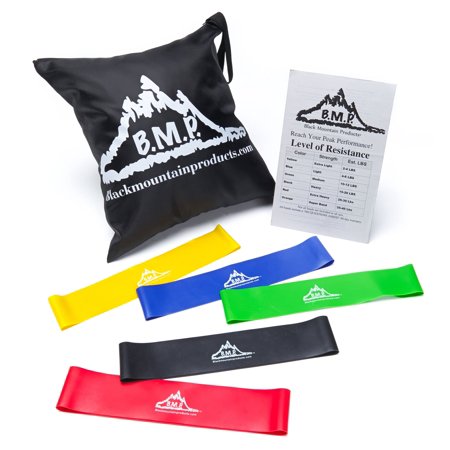 Black Mountain Products Loop Resistance Exercise Bands Set of 5 with Carrying Case Only $7.99! (Reg $15.99)