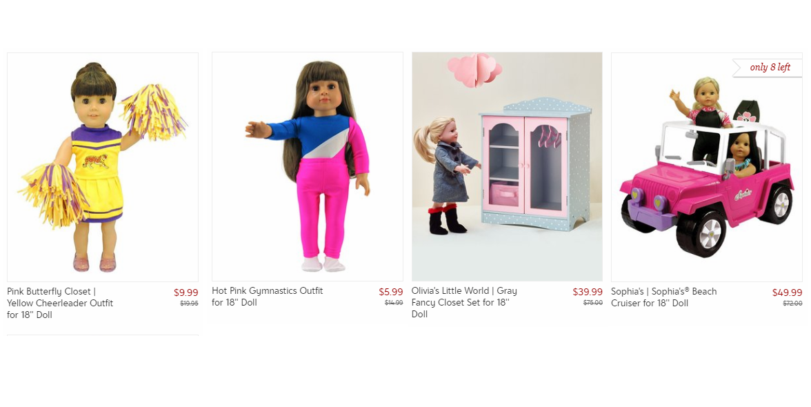 18 Inch Doll Store on Zulily!