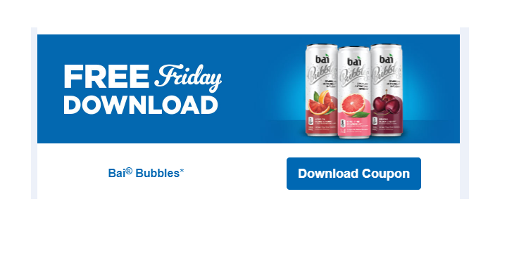 Sweet! Get Bai Bubbles for FREE! Download Coupon TODAY!