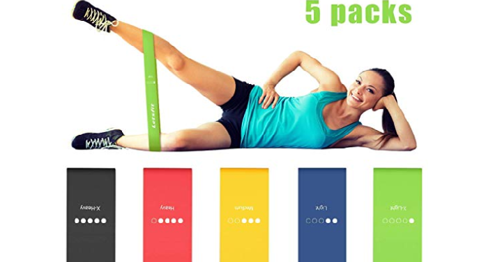Letsfit Resistance Loop Bands (5 Pack) Only $6.86 Shipped! Awesome Reviews!
