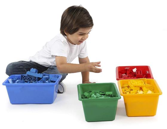 Tot Tutors Kids’ Primary Colors Small Storage Bins (Set of 4) – Only $6.21!